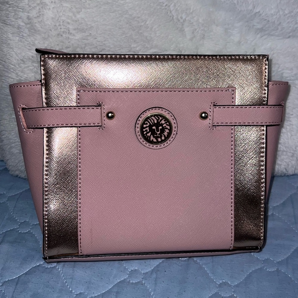 Anne Klein rose gold with light pink crossbody